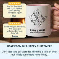 Personalised Couple Mug – Custom Name Travel Lovers Gift | Durable Ceramic Adventure Cup