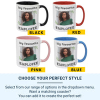 My Favourite Employee Personalised Photo Mug - Boss-to-Staff Appreciation - Workplace Recognition, Thank-You and Rewards Gift