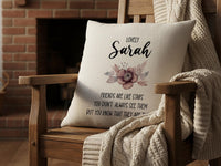 Personalised Friends are Like Stars Cushion - Novelty Pillow for Best Friend - Birthday or Christmas Gift - Sister Present - Bestie Gift
