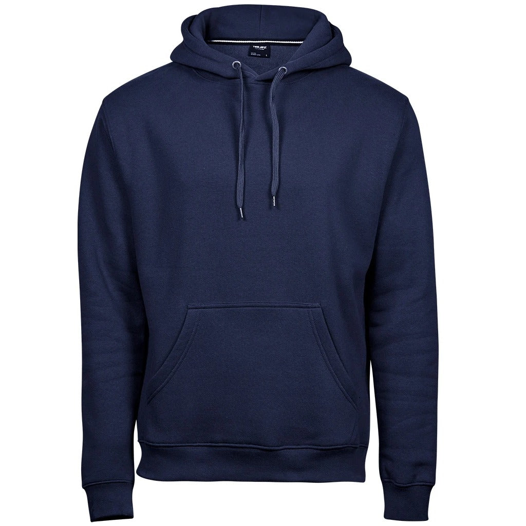 Premium hoodie (Tee Jays Hooded Sweatshirt) in navy, plain front before personalisation
