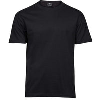 Premium T-shirt (Tee Jays Sof T-Shirt) in black, plain front before personalisation
