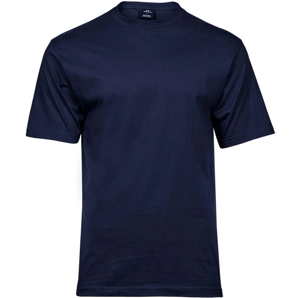 Premium T-shirt (Tee Jays Sof T-Shirt) in navy, plain front before personalisation