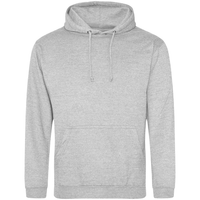 Classic hoodie (AWDis College Hoodie) in heather grey, plain front before personalisation