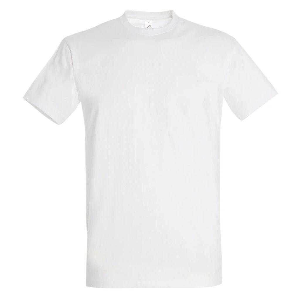Classic T-shirt (SOL'S Imperial) in white, plain front before personalisation