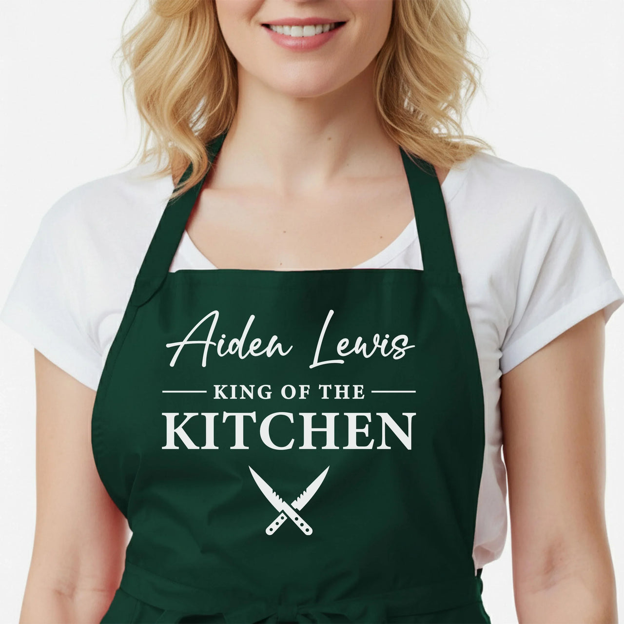 Matching Couples Aprons – His And Hers Adjustable Fit | Personalised Kitchen Gift