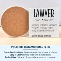 Lawyer Definition Mug – Funny Solicitor Coffee Cup | Barrister Office Humour Gift