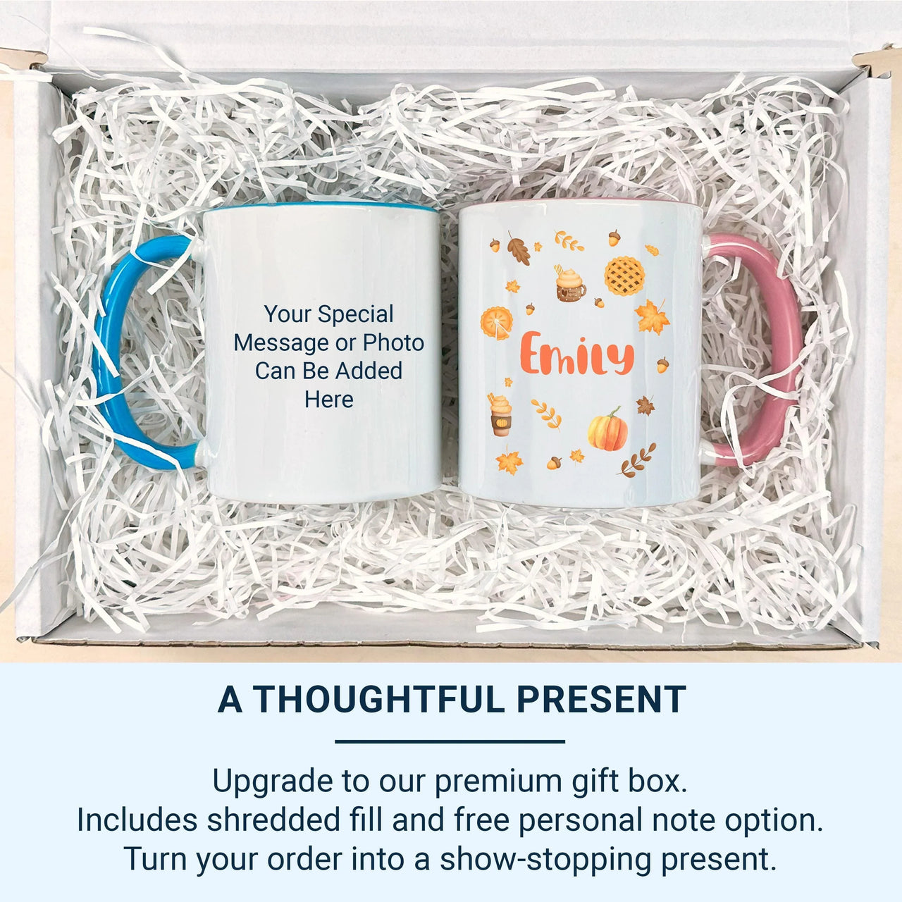 Personalised Autumn Mug – Custom Name Pumpkin Spice Cup | Cosy Seasonal Gift