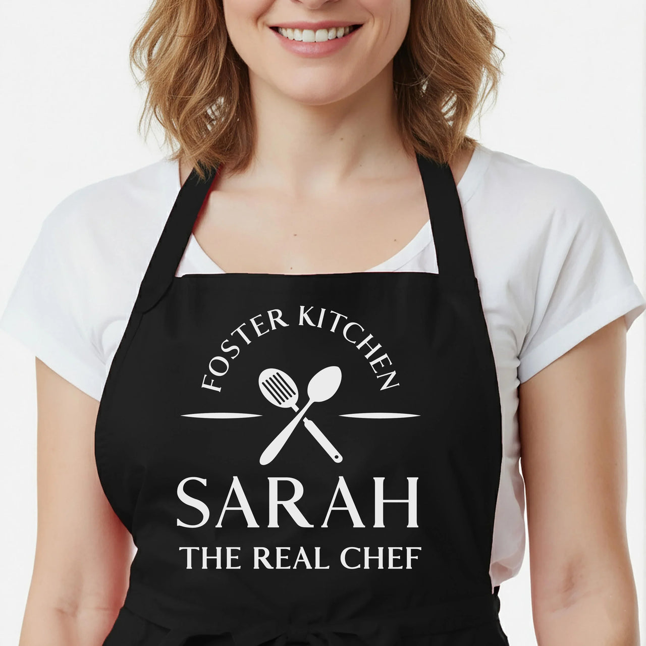 His And Hers Aprons - Custom Couple Aprons Set With Adjustable Neck Strap