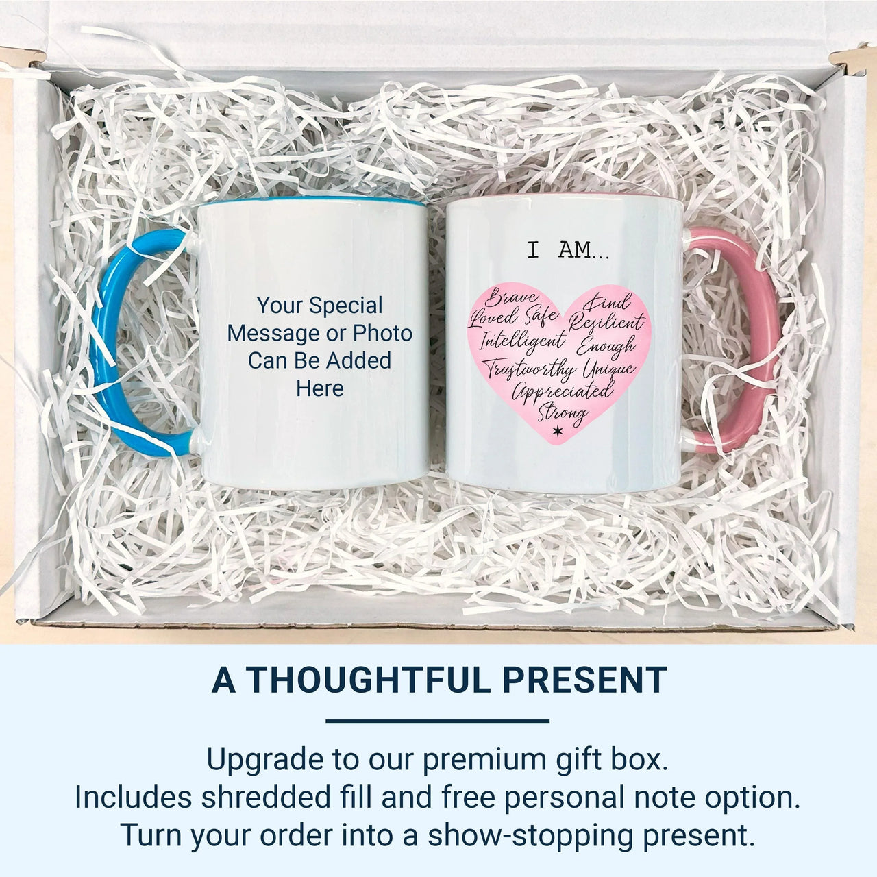 Positive Affirmations Mug – Motivational Ceramic Tea Cup | Self Care Gift