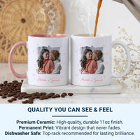 Personalised Photo Mug – Your Picture, Names or Date – Custom Memory Keepsake for Family Moments, Holidays and Anniversaries