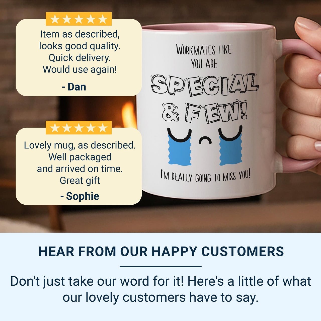 Workmates Like You Are Special Mug – Miss You Leaving Gift – Heartfelt Farewell Cup for Colleagues and Friends