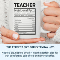Teacher Appreciation Mug – Funny Teacher Gift | Personalised Ceramic Coffee Cup