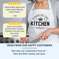 Personalized Kitchen Apron – Custom Cooking Apron with Adjustable Fit & Vinyl Print