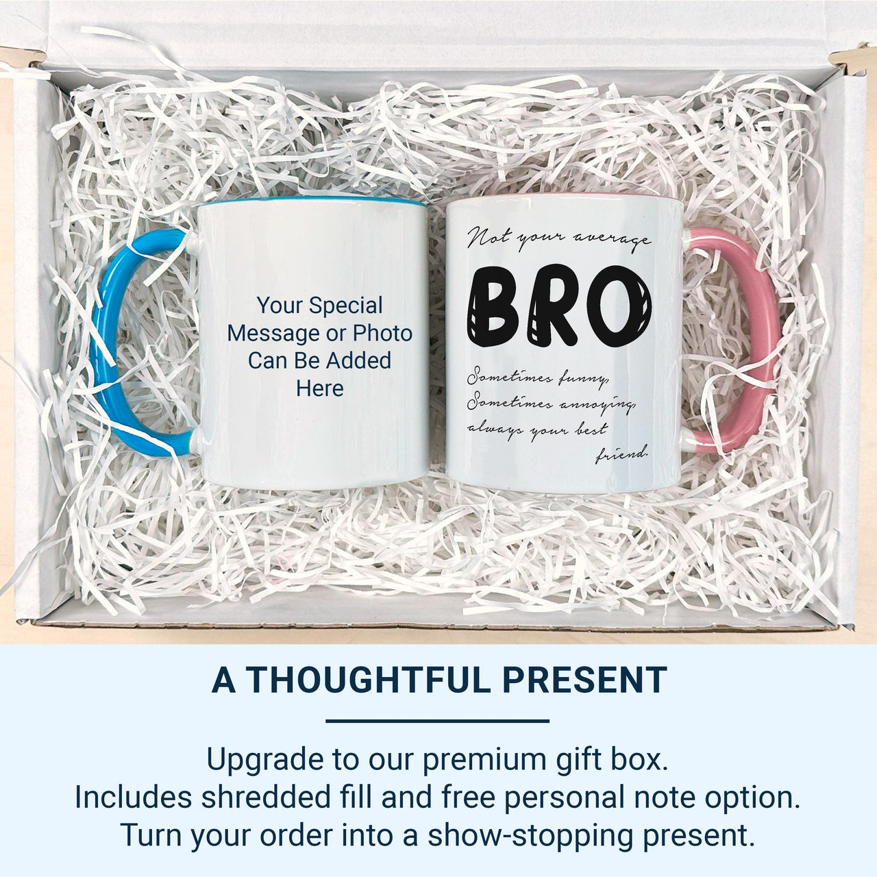 Not Your Average Bro Mug – Funny Brother and Best Friend Gift – Humorous Cup for Birthdays, Christmas or Just Because