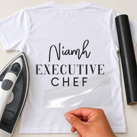 Executive Chef Ribbon Badge Iron-On Transfer