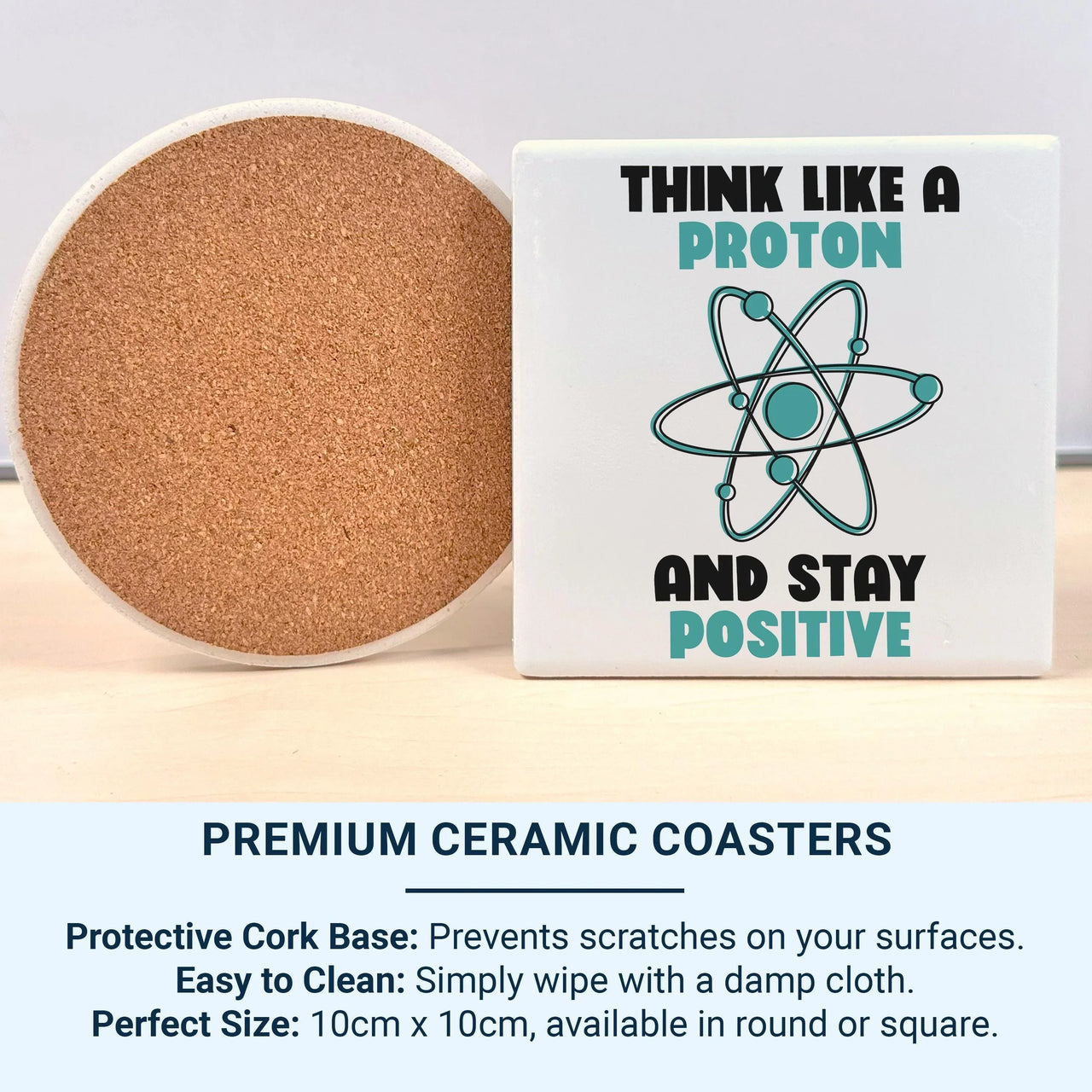 Stay Positive Mug – Science Teacher Gift | Motivational STEM Ceramic Coffee Cup