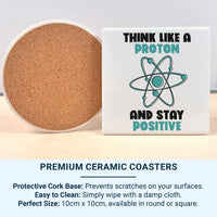 Stay Positive Mug – Science Teacher Gift | Motivational STEM Ceramic Coffee Cup