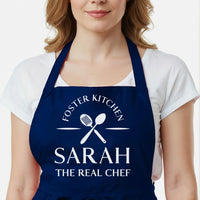 His And Hers Aprons - Custom Couple Aprons Set With Adjustable Neck Strap