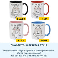 Cat Lover Mug | Custom Cat Coffee Cup – Funny, Microwave Safe Ceramic Mug