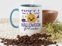 Personalised Halloween Mug – Cute Pumpkin Ghost Kids Cup | Microwave Safe