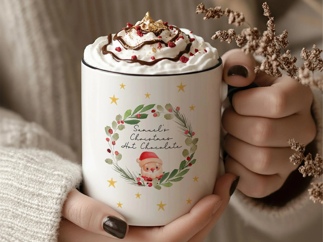 Personalised Christmas Mug – Festive Gift Mug | Custom Santa Cup | Keepsake