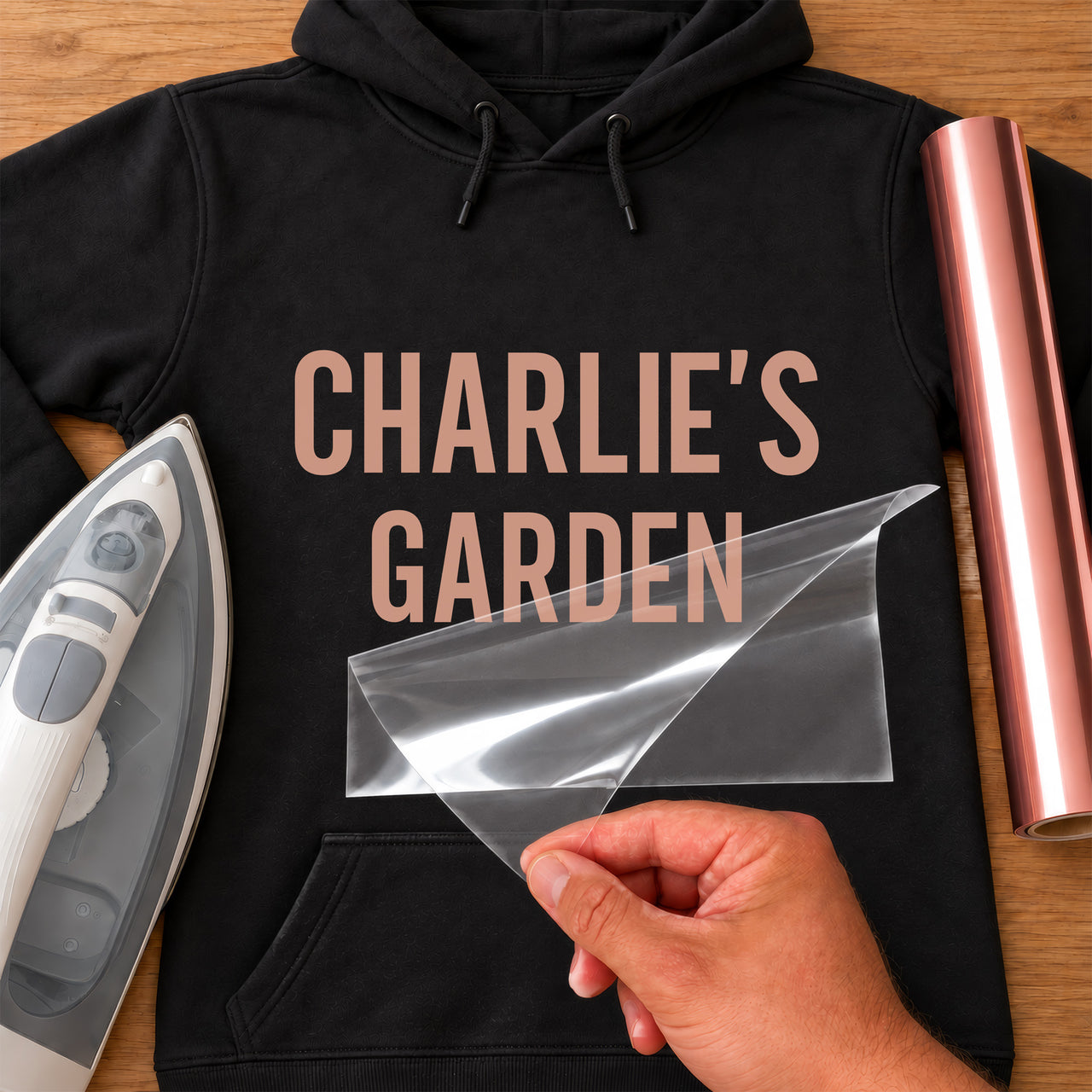 Flower Garden Name Iron-On Transfer - Personalised Name Design