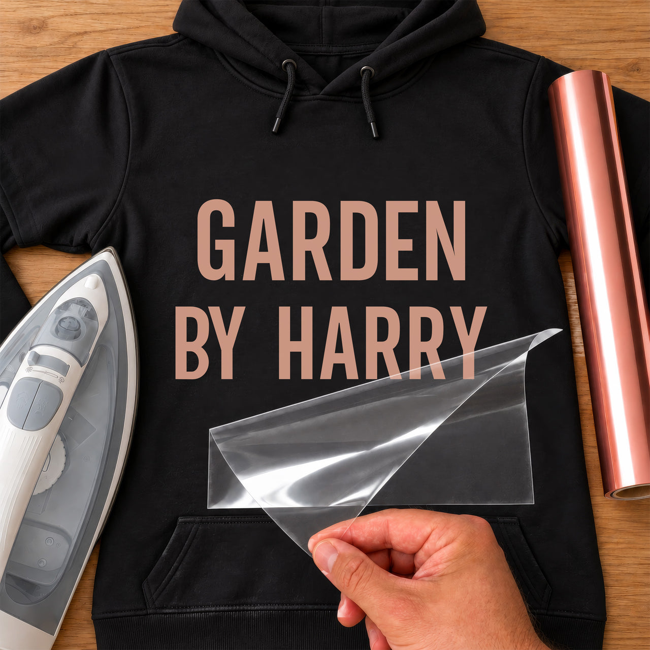 Flower Garden Name Iron-On Transfer - Personalised Name Design