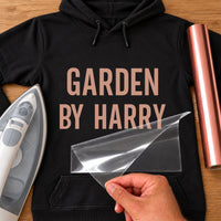 Flower Garden Name Iron-On Transfer - Personalised Name Design