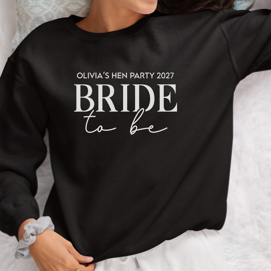 Hen Party Bride To Be Iron-On Transfer - Personalised Design - photo of the finished product