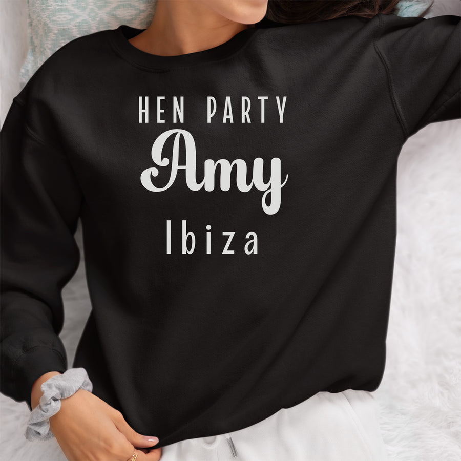 Hen Party Iron-On Transfer - photo of the finished product