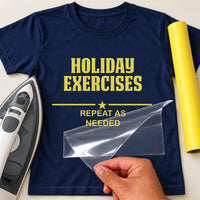 Holiday Exercises Iron-On Transfer - Funny Corkscrew Wine Design