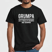 Thumbnail for Humorous Grandad Tee - 'Grumpa' Slogan - Ideal Gift for Grandfathers - DENMARY