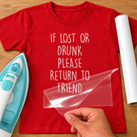 Red t-shirt with white 