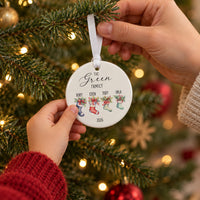 Personalised Surname Family Stockings Bauble - lifestyle
