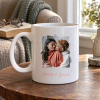 Personalised Memory Photo Ceramic Mug - lifestyle