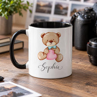 Personalised Bow Tie Bear Ceramic Mug - detail 7