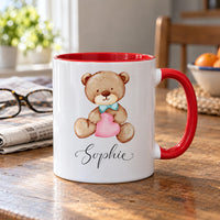 Personalised Bow Tie Bear Ceramic Mug - detail 8