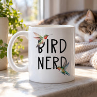 Personalised Hummingbird Bird Nerd Ceramic Mug - detail 6