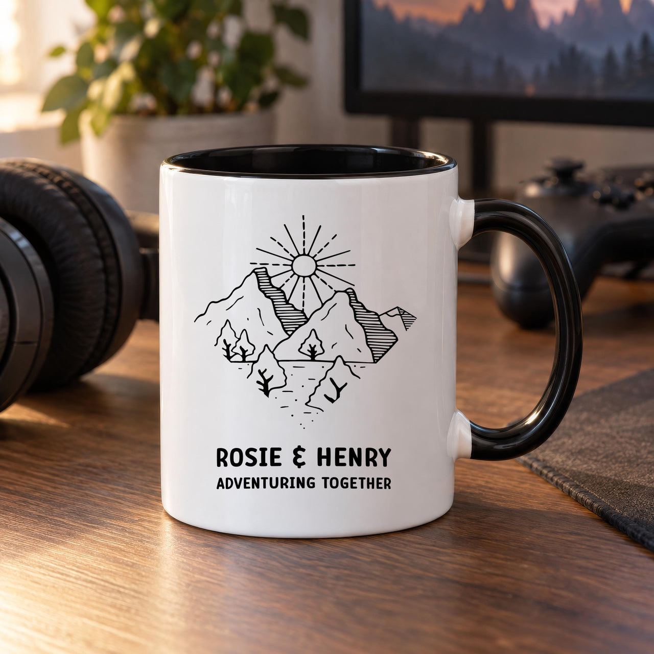 Personalised Mountain Range Ceramic Mug - detail 7