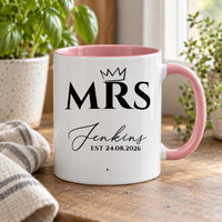 Personalised Mr or Mrs Crown Ceramic Mug - detail 9