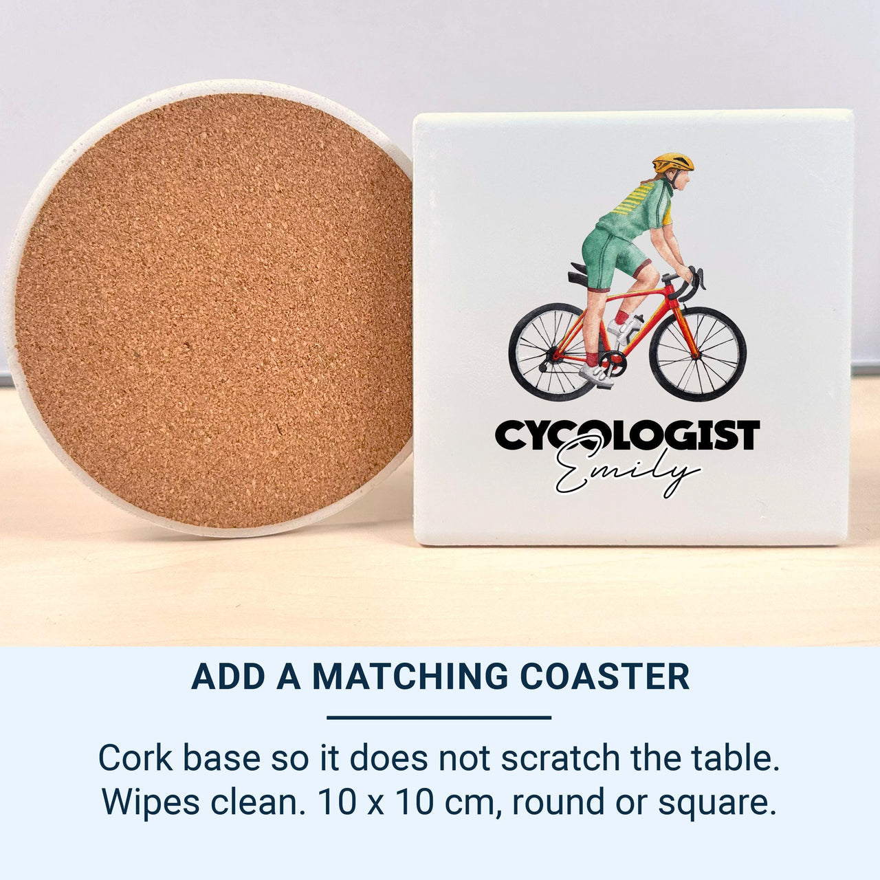 Personalised Cycologist Cyclist Ceramic Mug - detail 3