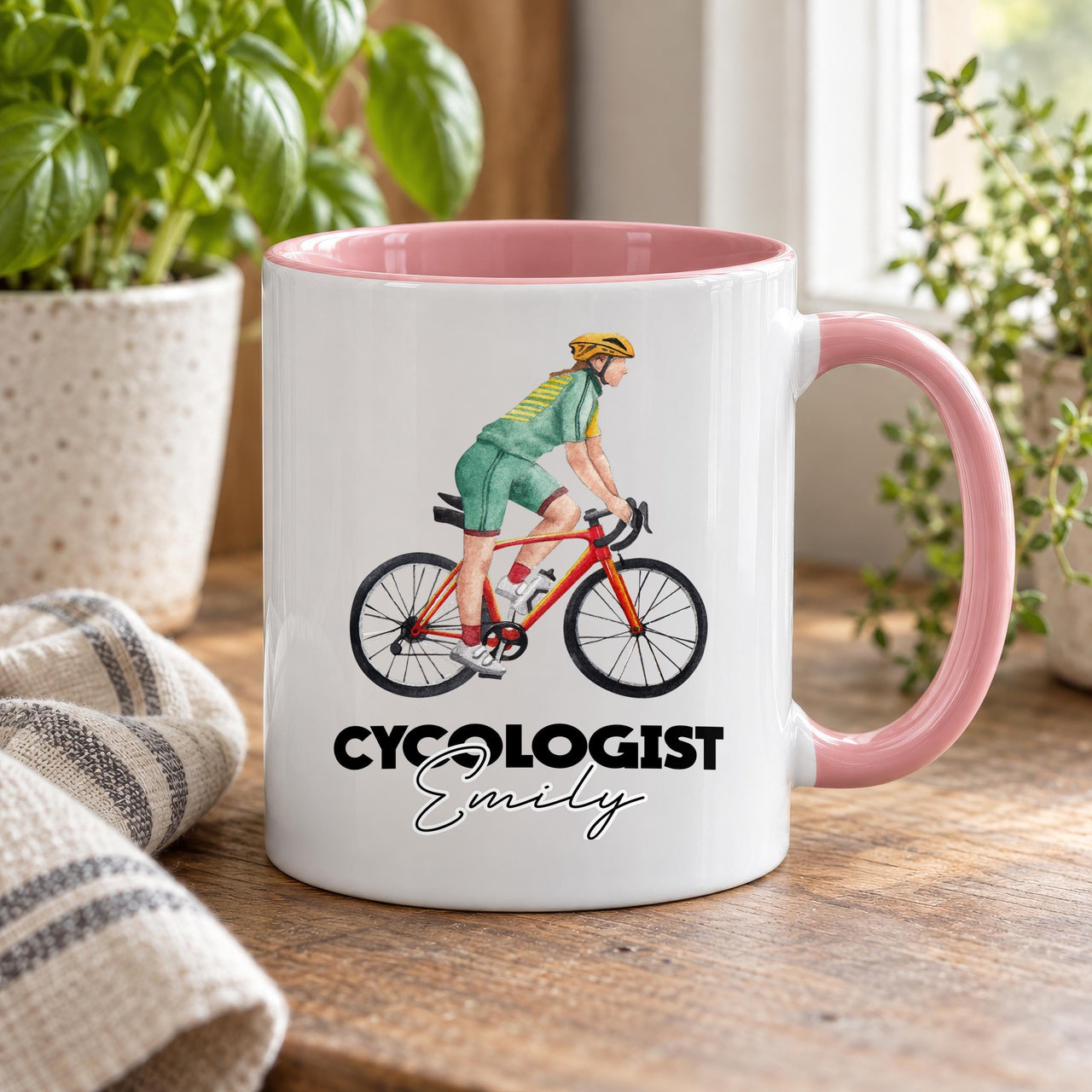 Personalised Cycologist Cyclist Ceramic Mug - detail 9
