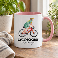 Personalised Cycologist Cyclist Ceramic Mug - detail 9