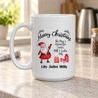 Personalised Family Santa Ceramic Mug - detail 13