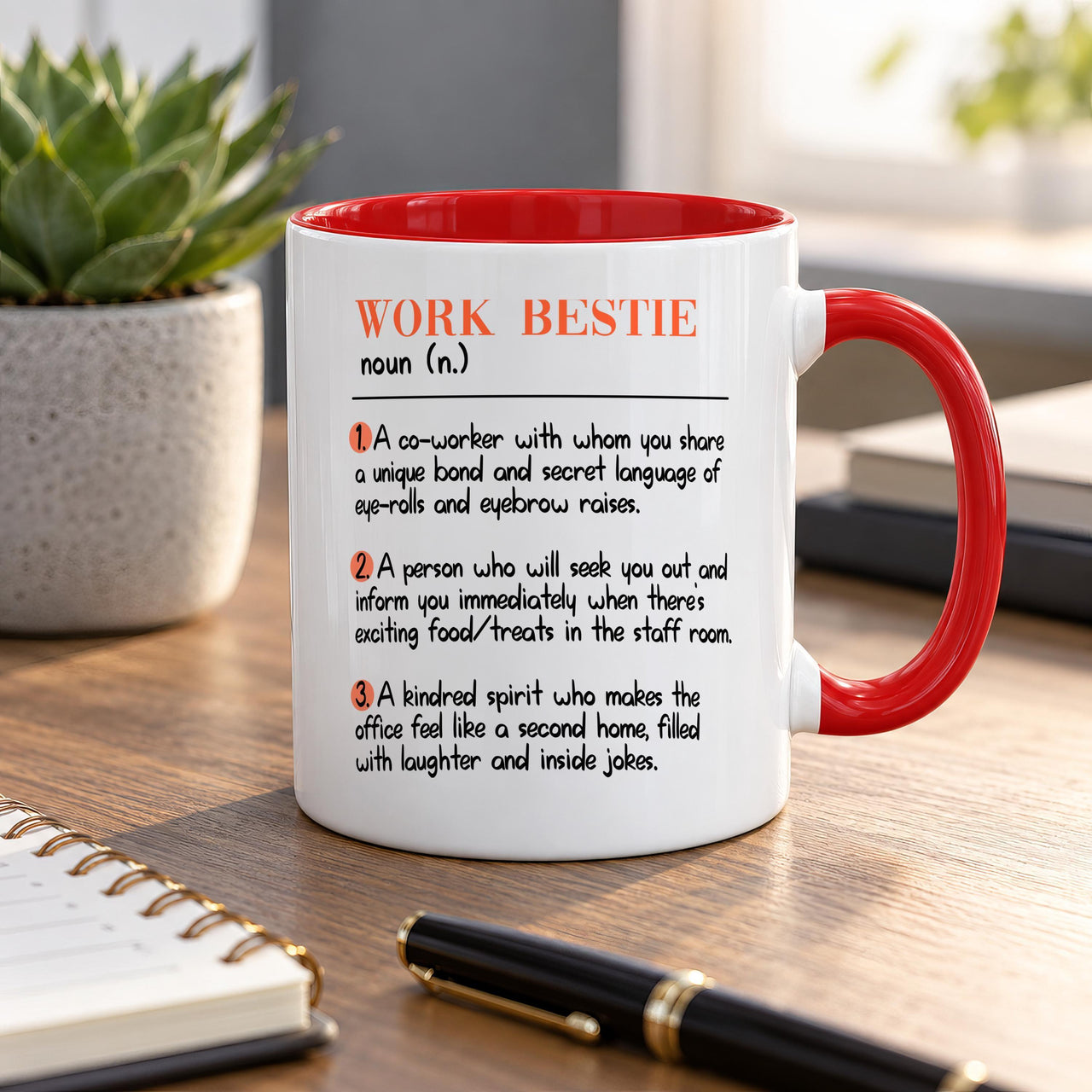 Personalised Work Bestie Ceramic Mug - detail 8