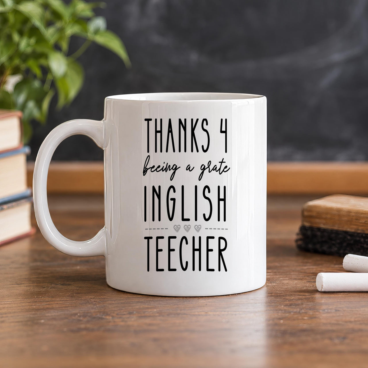 Funny English Teacher Ceramic Mug - lifestyle