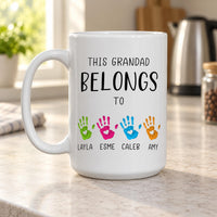 Personalised Grandad Handprint Ceramic Mug - detail 13