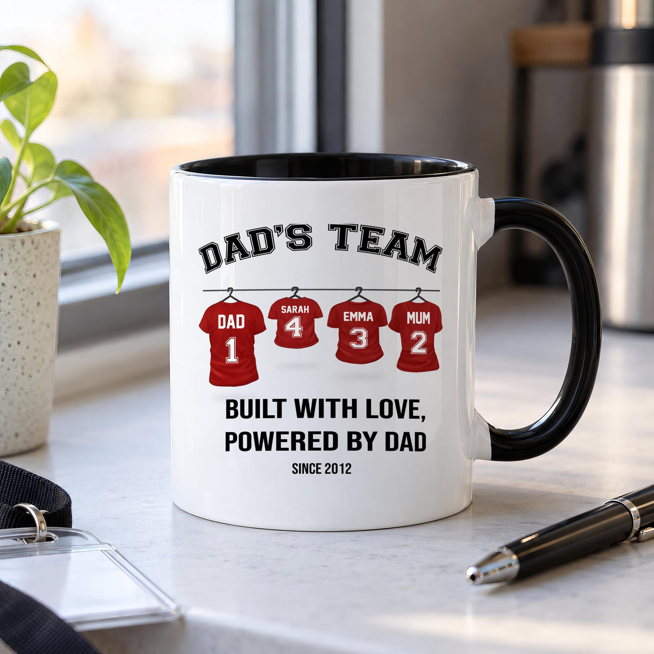 Personalised Dad's Team Ceramic Mug - detail 7