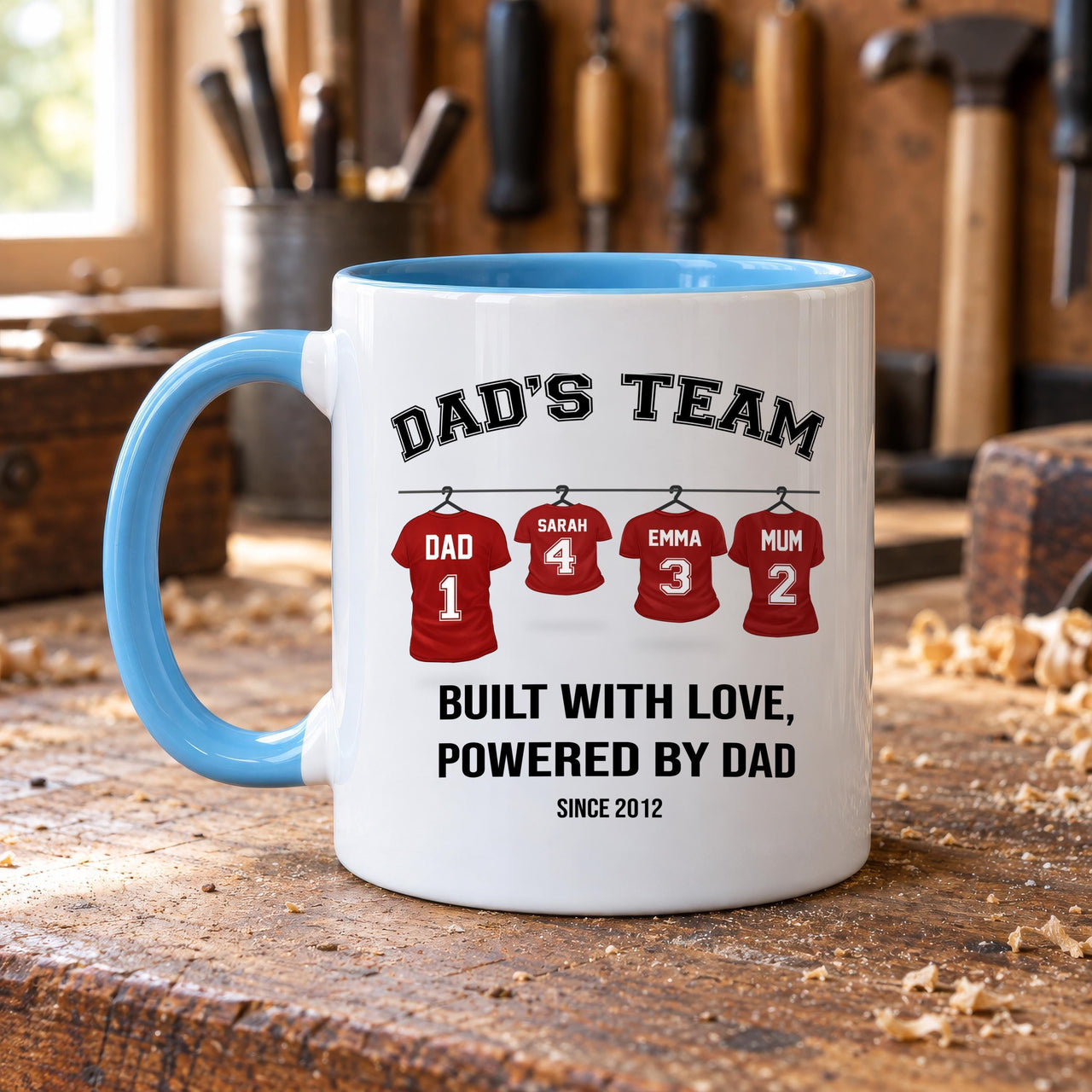 Personalised Dad's Team Ceramic Mug - detail 10