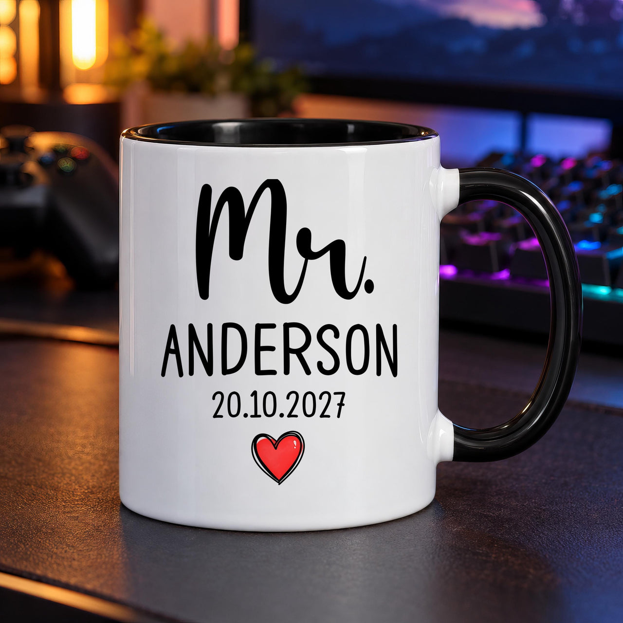 Personalised New Mrs Ceramic Mug - detail 7